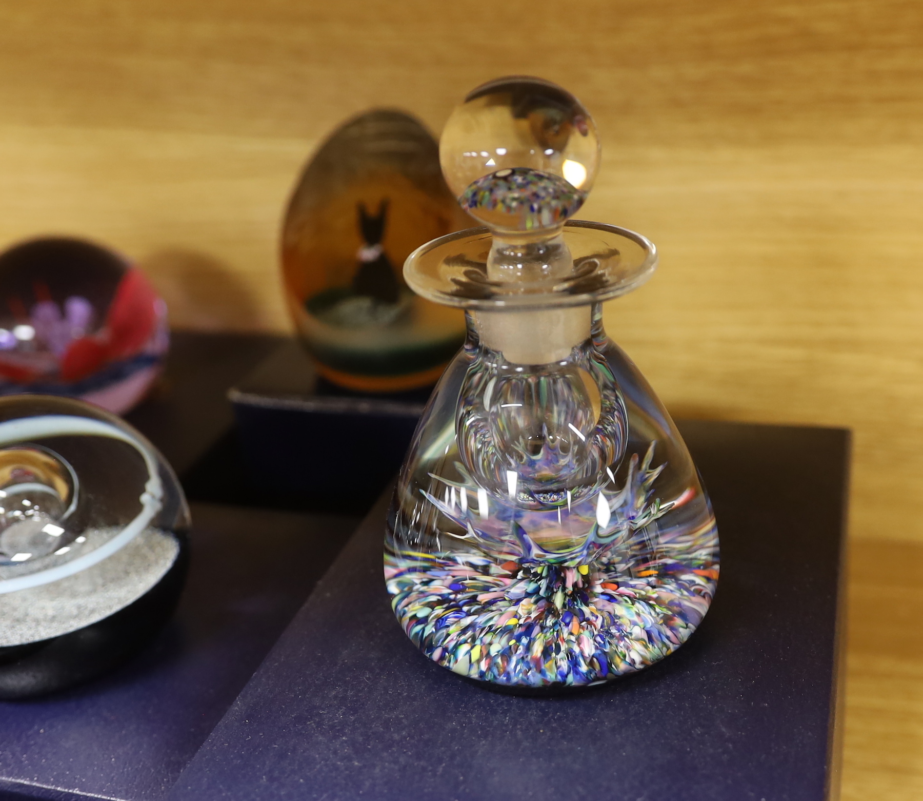 Seven Caithness paperweights, boxed, some limited edition